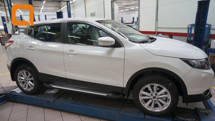 Пороги алюминиевые Sapphire Silver Can Otomotiv Nissan Terrano 2014-2019 no.11927