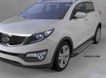 Пороги алюминиевые Sapphire Silver Can Otomotiv Hyundai ix35 2009-2015