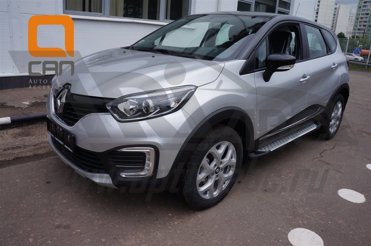 Пороги алюминиевые Sapphire Silver Can Otomotiv Lifan X60 2011-2019 no.8406