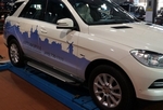 Пороги алюминиевые Sapphire Silver Can Otomotiv Mercedes-Benz ML-Class W166 2012-2015