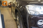 Пороги алюминиевые Sapphire Silver Can Otomotiv KIA Sorento 2001-2009