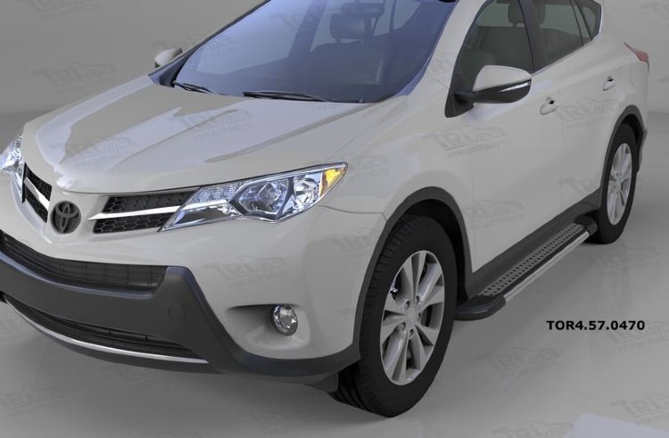 Пороги алюминиевые Topaz Can Otomotiv Toyota RAV4 2013-2019 no.11384