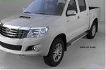 Пороги алюминиевые Topaz Can Otomotiv Toyota Hilux 2005-2015
