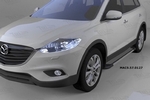 Пороги алюминиевые Topaz Can Otomotiv Mazda CX-9 2007-2016