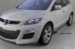 Пороги алюминиевые Topaz Can Otomotiv Mazda CX-7 2006-2012