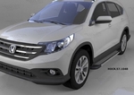 Пороги алюминиевые Topaz Can Otomotiv Honda CR-V IV 2012-2016