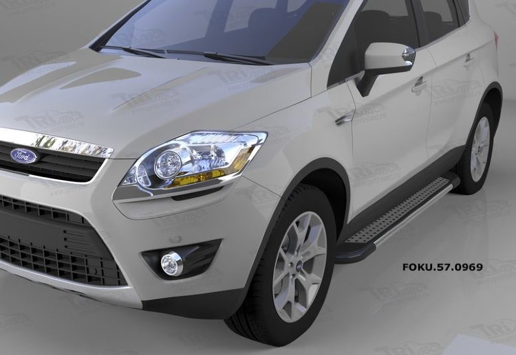 Пороги алюминиевые Topaz Can Otomotiv Ford Kuga I 2008-2012 no.11759