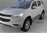 Пороги алюминиевые Topaz Can Otomotiv Chevrolet Trailblazer 2013-2019