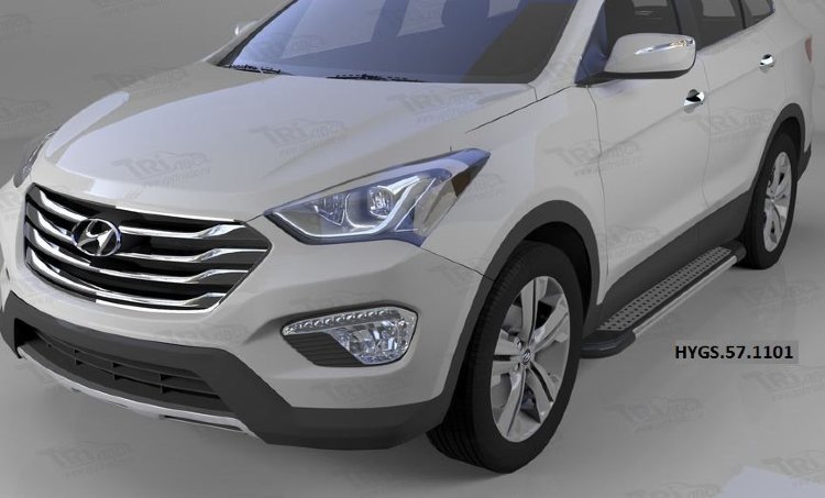 Пороги алюминиевые Topaz Can Otomotiv Chevrolet Trailblazer 2013-2019 no.12027