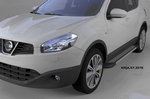 Пороги алюминиевые Topaz Can Otomotiv Hyundai Santa Fe 2012-2018