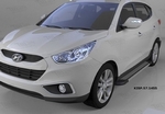 Пороги алюминиевые Topaz Can Otomotiv Hyundai ix35 2009-2015