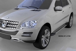 Пороги алюминиевые Topaz Can Otomotiv Mercedes-Benz ML-Class W164 2006-2011