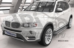 Пороги алюминиевые Topaz Can Otomotiv BMW X3 (F25) 2010-2017