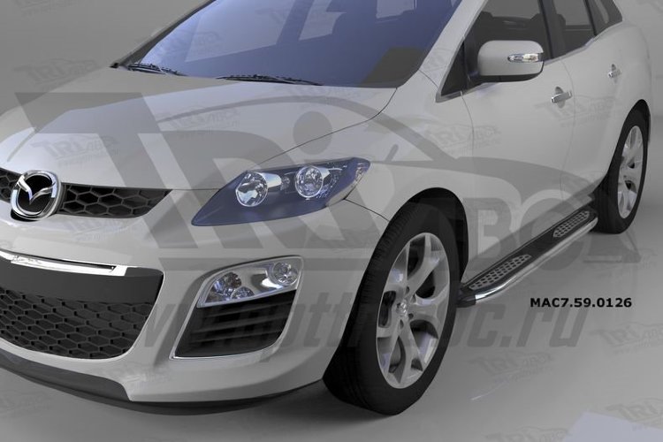 Пороги алюминиевые Zirkon Can Otomotiv Mazda CX-7 2006-2012 no.11561