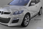 Пороги алюминиевые Zirkon Can Otomotiv Mazda CX-7 2006-2012