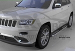 Пороги алюминиевые Zirkon Can Otomotiv Jeep Grand Cherokee 2010-2019