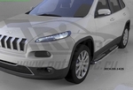 Пороги алюминиевые Zirkon Can Otomotiv Jeep Cherokee 2014-2019