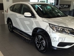 Пороги алюминиевые Zirkon Can Otomotiv Honda Pilot 2009-2015