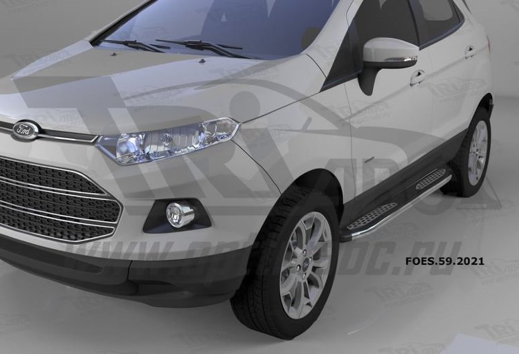 Пороги алюминиевые Zirkon Can Otomotiv Ford EcoSport​ 2013-2019 no.11798