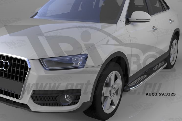 Пороги алюминиевые Zirkon Can Otomotiv Audi Q3 2012-2019 no.11856