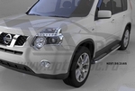 Пороги алюминиевые Zirkon Can Otomotiv Nissan X-Trail 2007-2014