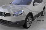 Пороги алюминиевые Zirkon Can Otomotiv Nissan Qashqai +2 2007-2013