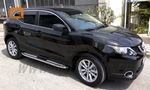 Пороги алюминиевые Zirkon Can Otomotiv Nissan Qashqai +2 2007-2013