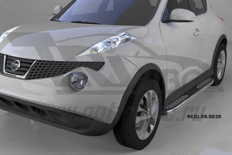 Пороги алюминиевые Zirkon Can Otomotiv Nissan Juke 2011-2019 no.12010