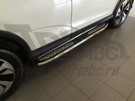 Пороги алюминиевые Zirkon Can Otomotiv KIA Sportage 2004-2009