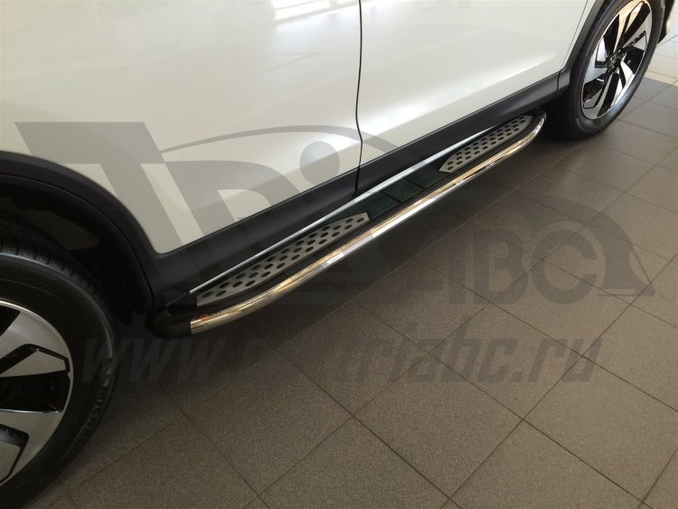 Пороги алюминиевые Zirkon Can Otomotiv KIA Sportage 2010-2015 no.12163