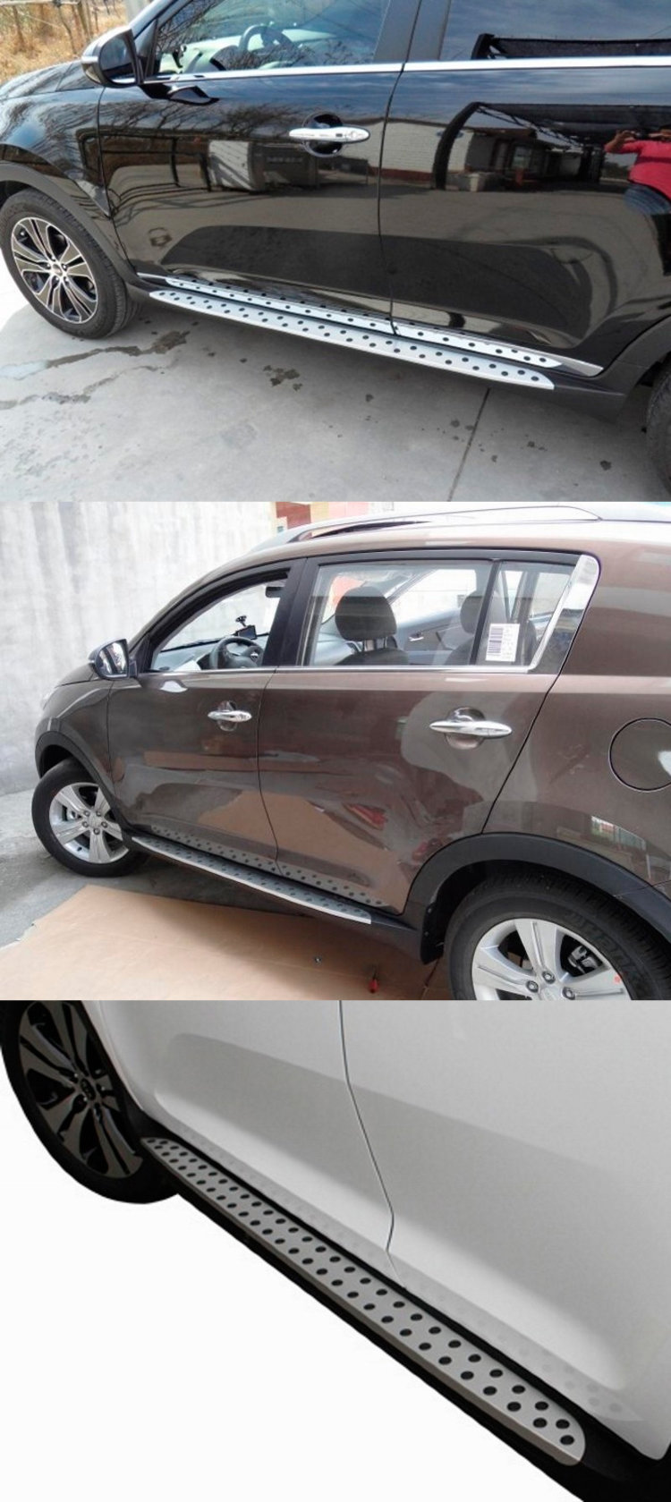 Пороги боковые BMW Style OEM-Tuning KIA Sportage 2010-2015 no.9468