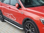 Пороги боковые OEM-Tuning Skoda Kodiaq 2016-2019