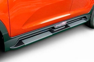 Пороги боковые с хромированной вставкой OEM-Tuning KIA Sportage 2010-2015 ― Auto-Clover