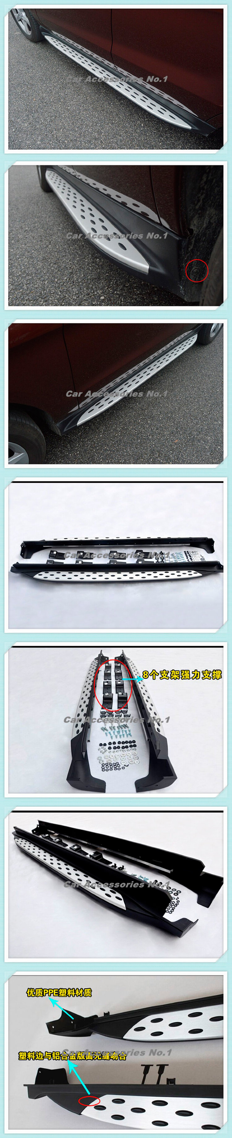 Пороги боковые вариант 1 OEM-Tuning Jeep Cherokee 2014-2019 no.9373