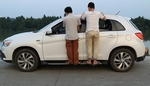 Пороги боковые (вариант 2) OEM-Tuning Mitsubishi ASX 2010-2019