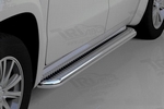 Пороги стальные труба с листом C2 (d 60) Can Otomotiv Volkswagen Amarok 2010-2019
