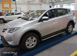 Пороги стальные труба с листом C2 (d 60) Can Otomotiv Toyota RAV4 2013-2019