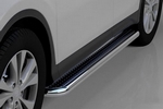 Пороги стальные труба с листом C2 (d 60) Can Otomotiv Toyota RAV4 2013-2019