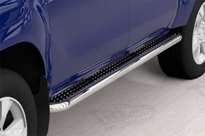 Пороги стальные труба с листом C2 (d 60) Can Otomotiv Toyota Hilux 2015-2019 ― Auto-Clover