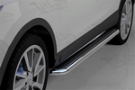 Пороги стальные труба с листом C2 (d 60) Can Otomotiv Nissan Qashqai 2014-2019
