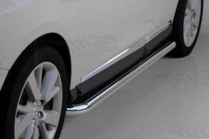 Пороги стальные труба с листом C2 (d 60) Can Otomotiv Nissan Pathfinder 2014-2019 ― Auto-Clover