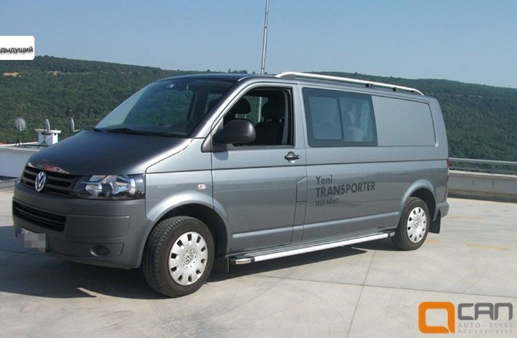 Рейлинги на крышу черные (длинная база) Can Otomotiv Volkswagen Transporter T5 2003-2015 no.3978