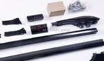 Рейлинги на крышу черные OEM-Tuning Toyota Land Cruiser 200 2007-2019