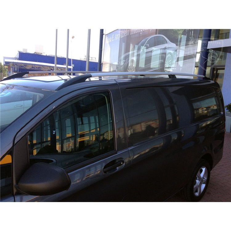 Рейлинги на крышу серебристые (длинная база) Can Otomotiv Mercedes-Benz Vito W639 2003-2014 no.1758