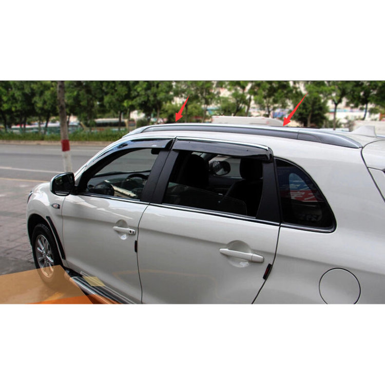 Рейлинги на крышу серебристые OEM-Tuning Mitsubishi ASX 2010-2019 no.5048