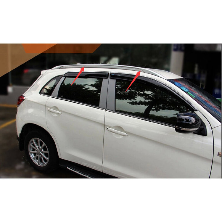 Рейлинги на крышу серебристые OEM-Tuning Mitsubishi ASX 2010-2019 no.5048