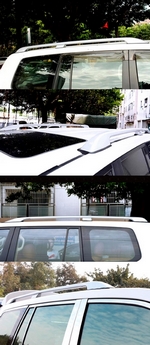 Рейлинги на крышу серебристые OEM-Tuning Toyota Land Cruiser Prado 150 2010-2019
