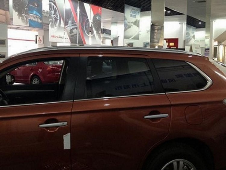 Рейлинги на крышу серебристые OEM-Tuning Mitsubishi Outlander III 2013-2019 no.8812
