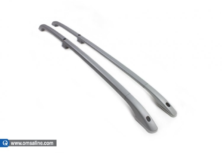 Рейлинги на крышу серебристые Omsa Line Nissan Qashqai 2007-2013 no.5523