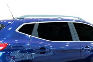 Рейлинги на крышу серебристые Omsa Line Nissan Qashqai 2007-2013 ― Auto-Clover